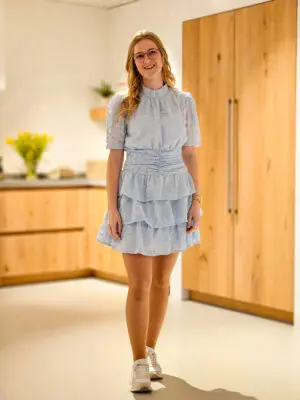 Jasmijn - jurk blauw