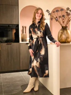 Joa - jurk donkerblauw