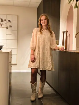 Noor - jurk beige
