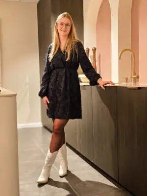 Joy - jurk donkerblauw