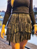 Mila - goud gestreepte rok