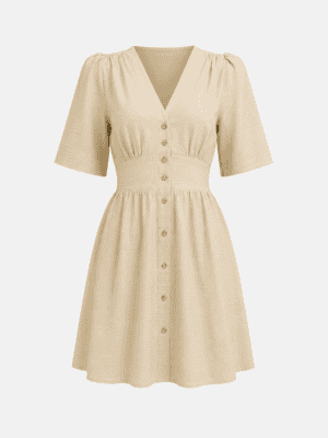 Melaney - beige jurk