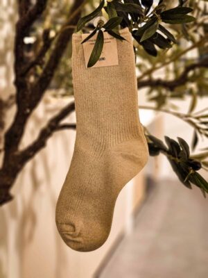Sokken - beige met glitters