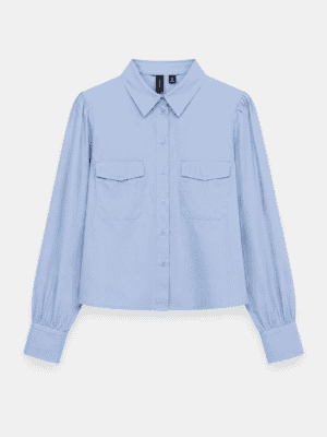 Amelie - korte blouse blauw