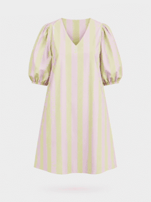 Valentina - groen/roze jurk