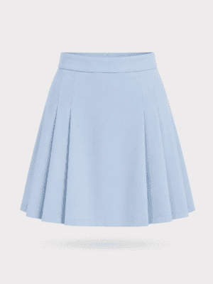 Jade - blauwe plooirok