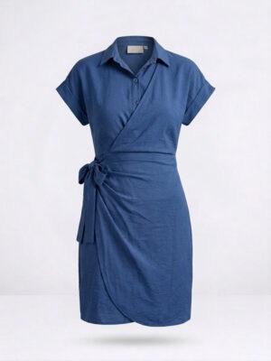 Mirthe - blauwe jurk