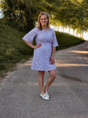 Luna - lila jurk