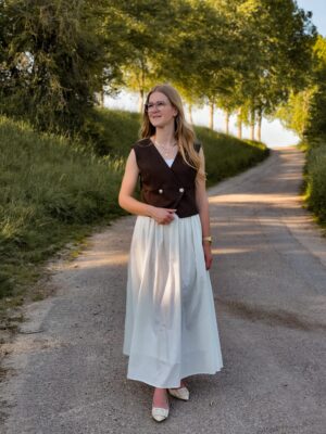 Iris - donkerbruin gilet